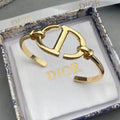 Dior Jewelry | CD Navy Cuff Bracelet Gold
