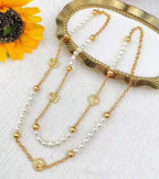 Dior Jewelry | Petit CD Heart Pearl Double Necklace