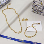Dior Jewelry | CD Beaded Bracelet Chain Gold