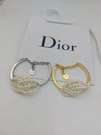 Dior Jewelry | Pearl Cuff Bracelet Gold Silver