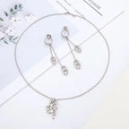 Dior Jewelry | Navy Necklace Earrings Set Gold