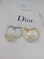 Dior Jewelry | Pearl Cuff Bracelet Gold Silver