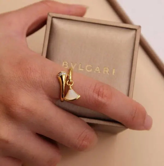 Bvlgari Jewelry | 18K-Yellow Gold Diamonds MOP Diva's Dream Ring