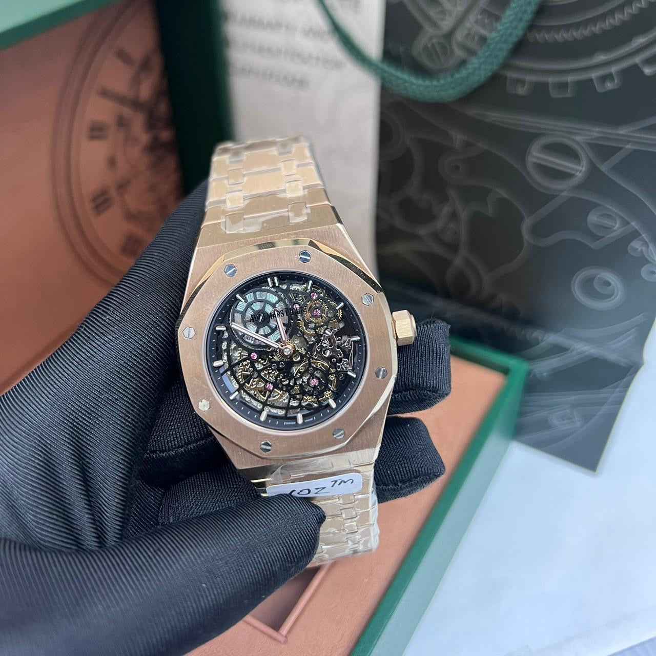 Audemars Piguet Watch | Royal Oak Skeleton Rose Gold