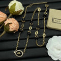 Gucci Jewelry | GG Black Bead Chain Bracelet Gold