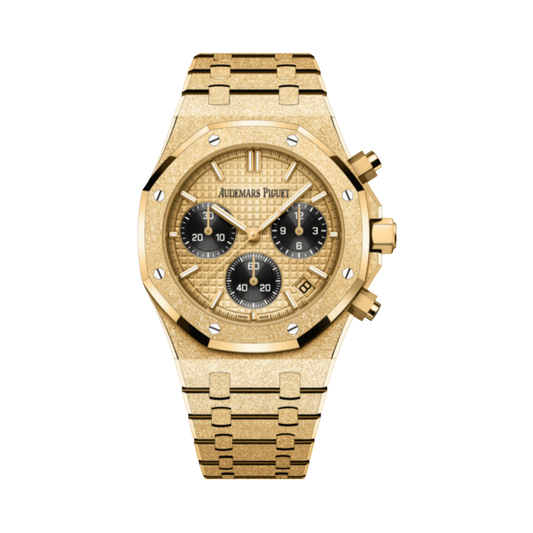 Audemars Piguet Watch | Royal Oak Selfwinding Chronograph Frosted Yellow Gold Gold Dial