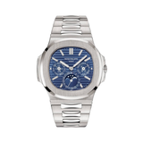 Patek Philippe Nautilus Blue Dial Silver Tone Watch – White Gold, White premium replica - image 1
