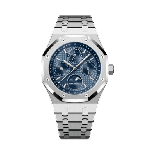 Audemars Piguet Watch | Royal Oak Perpetual Calendar Silver Blue Dial