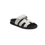 Hermes Slipper | Chypre White Leather