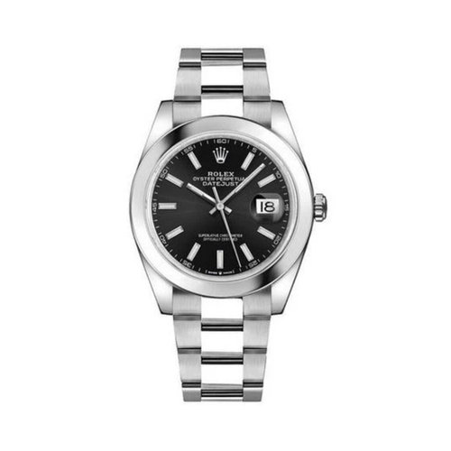 Rolex Datejust 41 Black Dial Watch premium replica - image 1