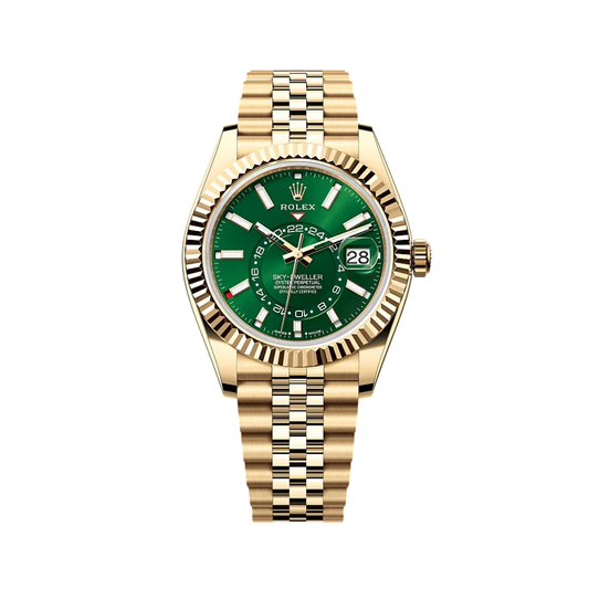 Rolex Watch | Sky-Dweller Yellow Gold Green Dial
