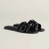 Hermès Slipper | Oran Black Studded