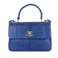 Chanel Bag | Blue Python Small Trendy CC Dual Handle Flap Bag