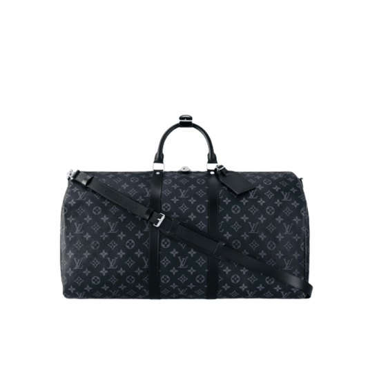 Louis Vuitton Bag | Keepall Bandoulière 55 Duffel Bag Monogram Eclipse Canvas.