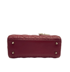 Dior Bag | My Abcdior In Burgundy Or Red Cannage Lambskin.