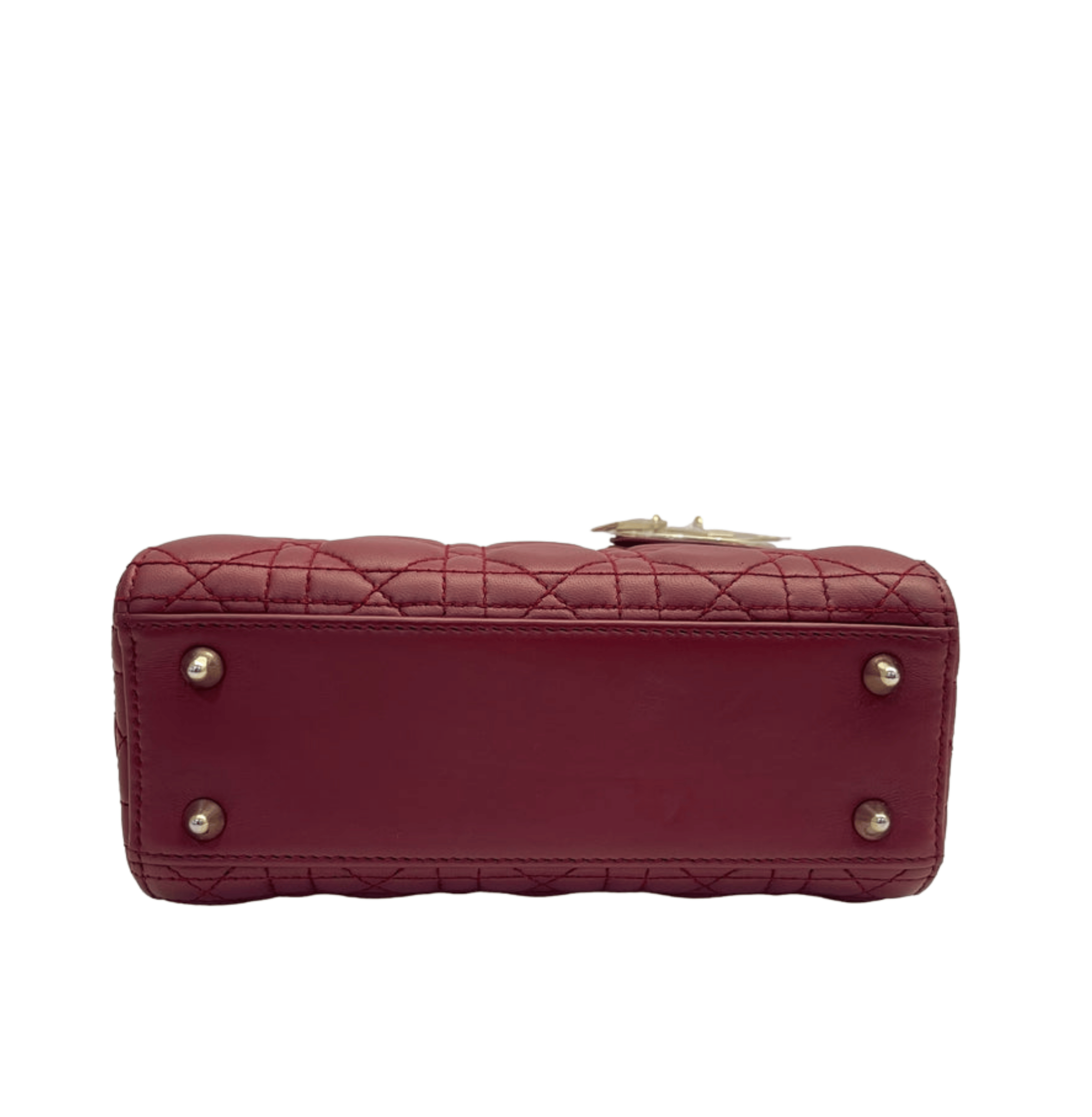 Dior Bag | My Abcdior In Burgundy Or Red Cannage Lambskin.