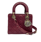 Dior Bag | My Abcdior In Burgundy Or Red Cannage Lambskin.
