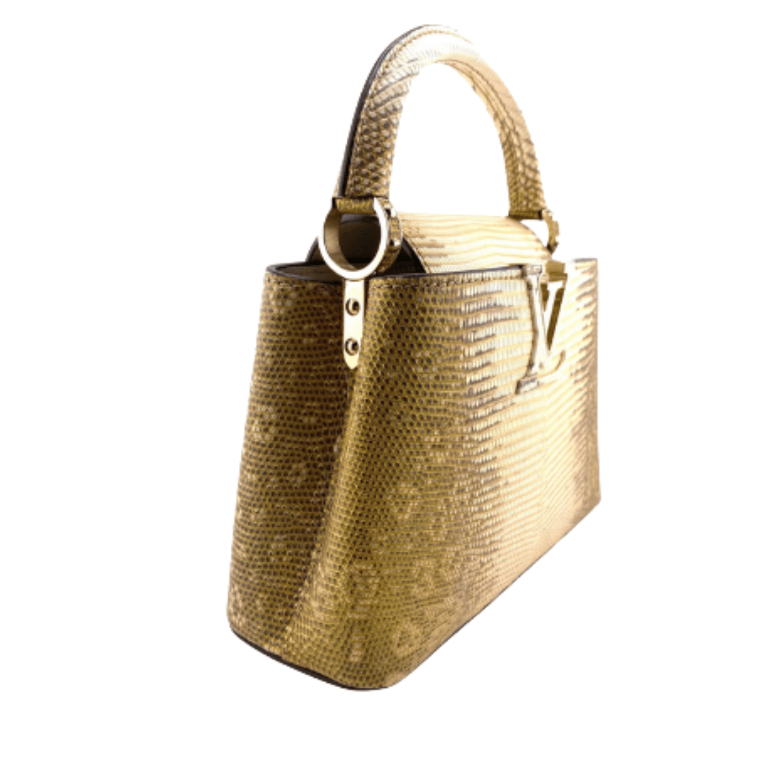 Louis Vuitton Bag | Capucines Gold-Colored Snakeskin