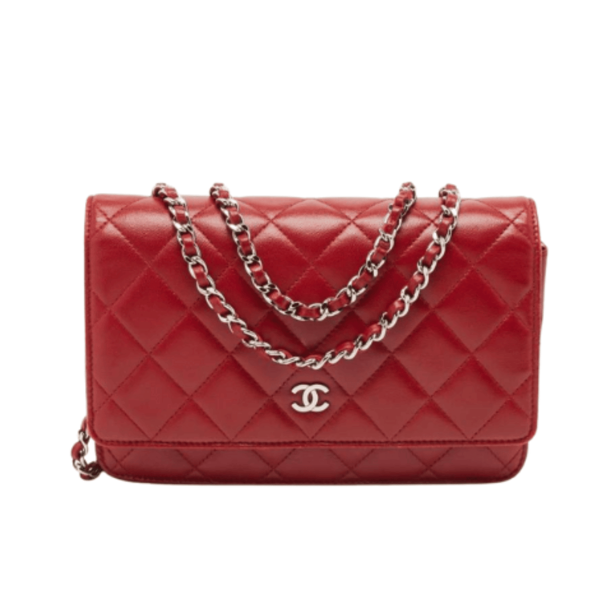 Chanel On Chain Crossbody Wallet – Red premium replica - image 1