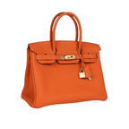 Hermès Bag | Birkin 30 Bag Orange Togo Leather Gold-Tone Hardware