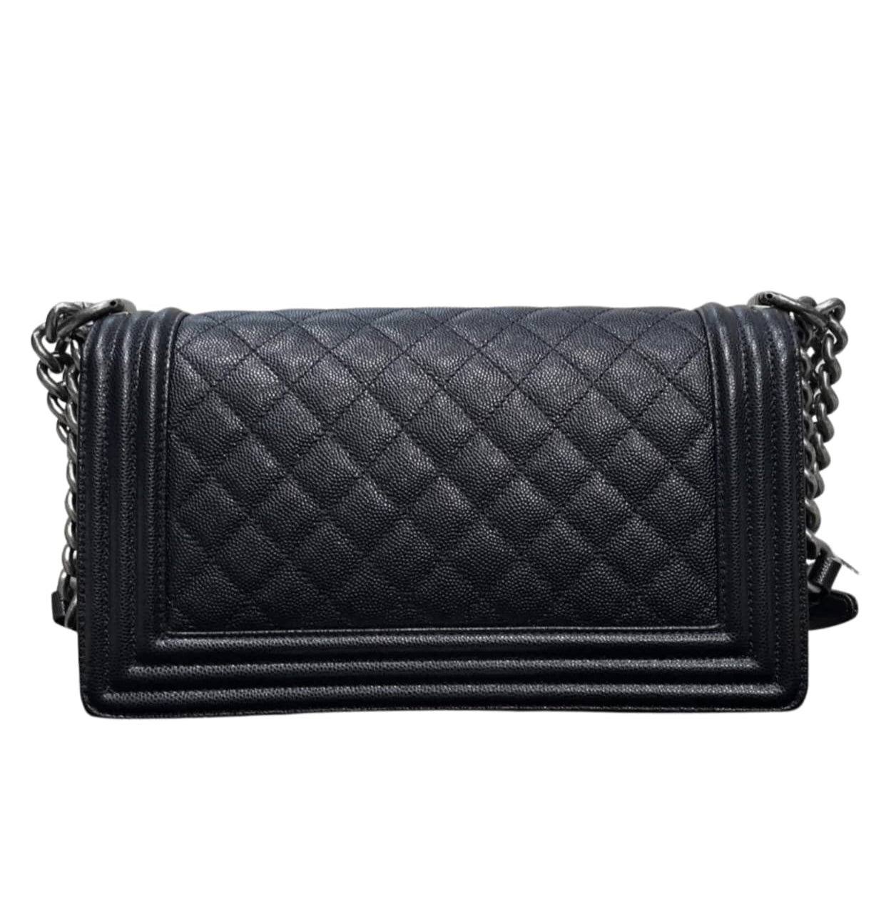 Chanel Bag | Boy Bag In Black Quilted Caviar Leather