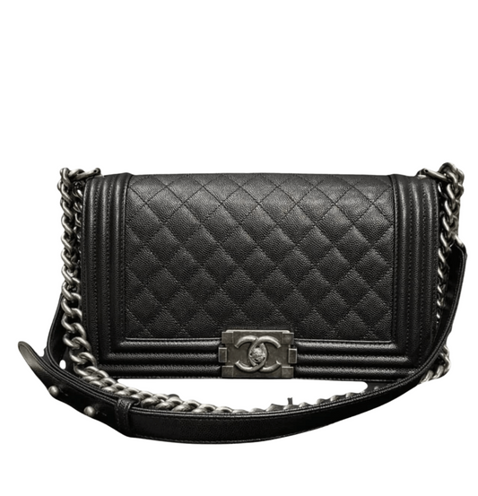 Chanel Bag | Boy Bag In Black Caviar Leather