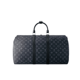 Louis Vuitton Bag | Keepall Bandoulière 50 Travel Monogram Eclipse Canvas Black-Leather Trim