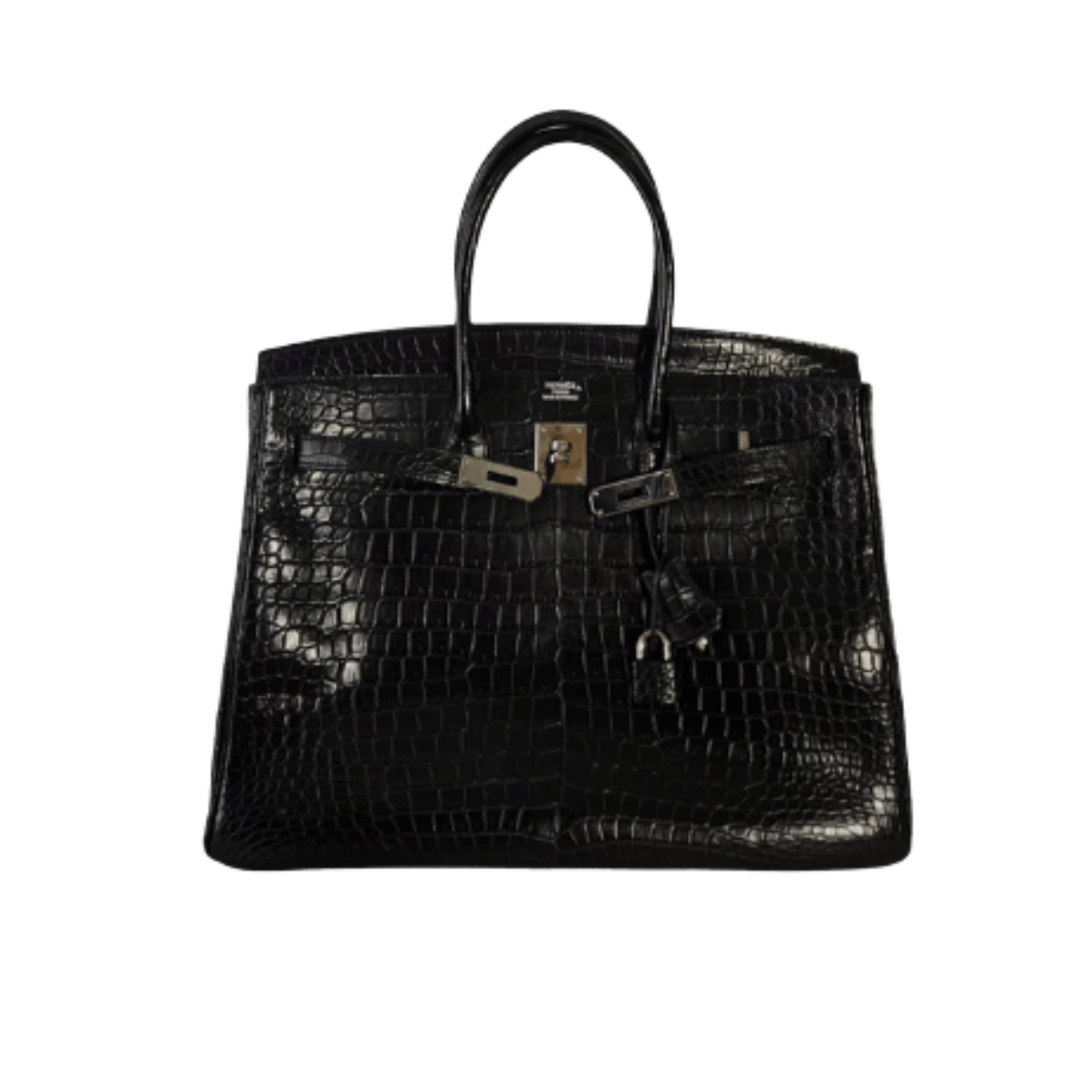 Hermès Bag | Birkin Handbag Shiny Black Crocodile Skin