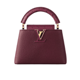 Louis Vuitton Capucines East-West Mini Crinkled Grenat Red Leather Gold-Toned Hardware premium replica - image 1