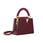 Louis Vuitton Bag | Capucines East-west Mini Bag Crinkled Grenat Red Leather Gold-Toned Hardware