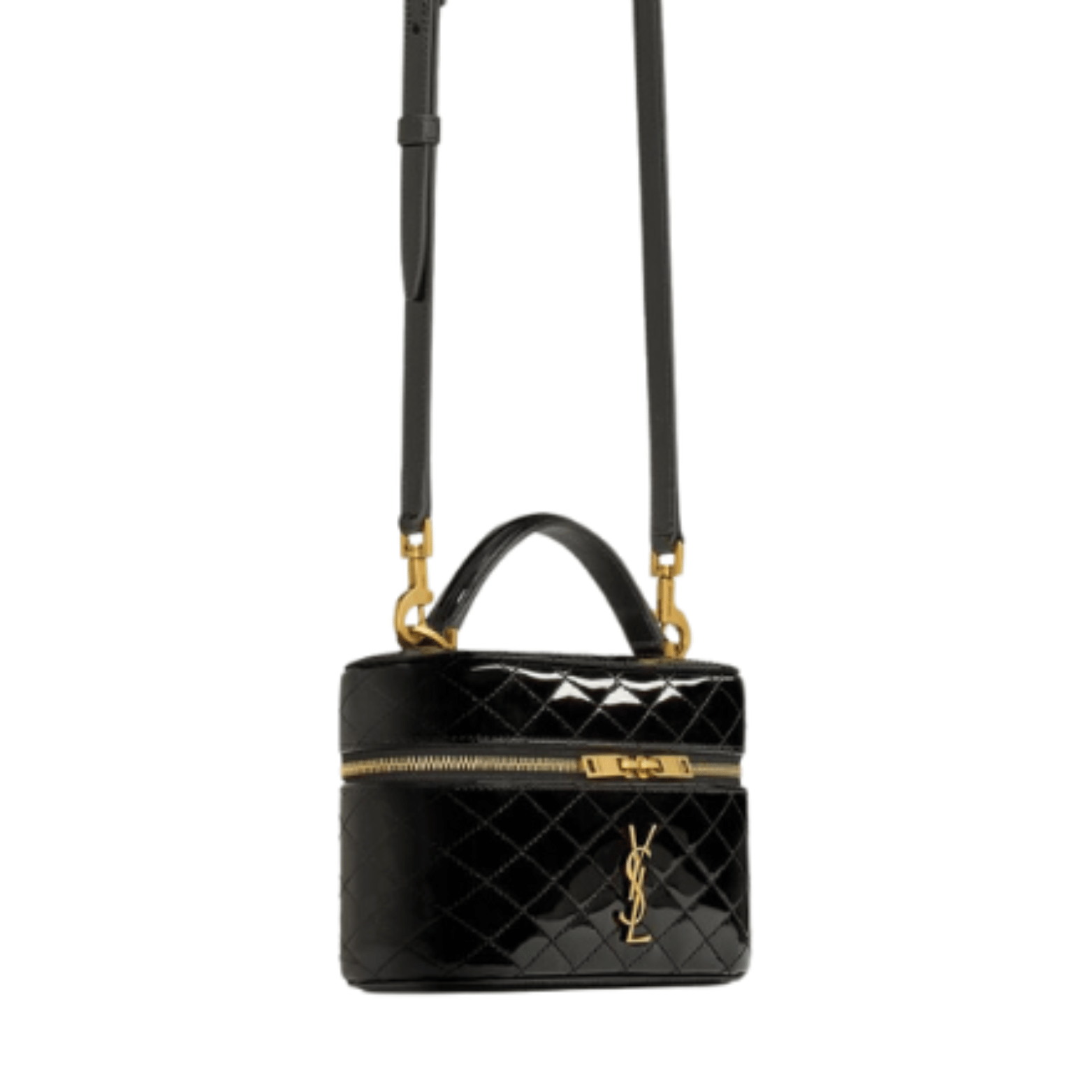 YSL Bag | Gaby Vanity Bag Black Patent Leather