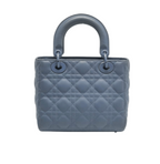 Dior Bag | Lady Dior Tote In Blue Cannage Leather.