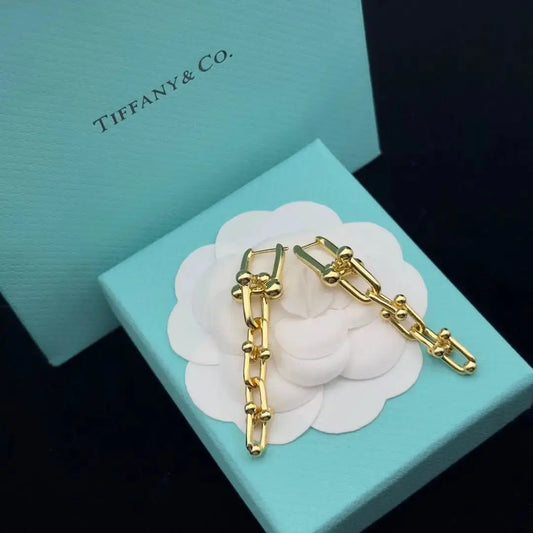 Tiffany & Co. Jewelry | Yellow Gold HardWear Graduated Link Earrings
