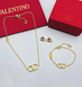 Valentino Jewelry | VLogo Signature Hoop Earrings Gold Ful Crystals