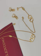 Valentino Jewelry | VLogo Signature Crystal Drop Earrings Gold