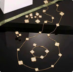 Van Cleef & Arpels Jewelry | Jewelry Set Gold Full Crystals
