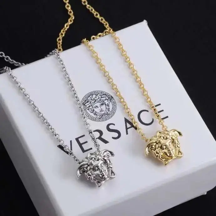 Versace Jewelry | Turquoise Greca Enamel Set White Gold