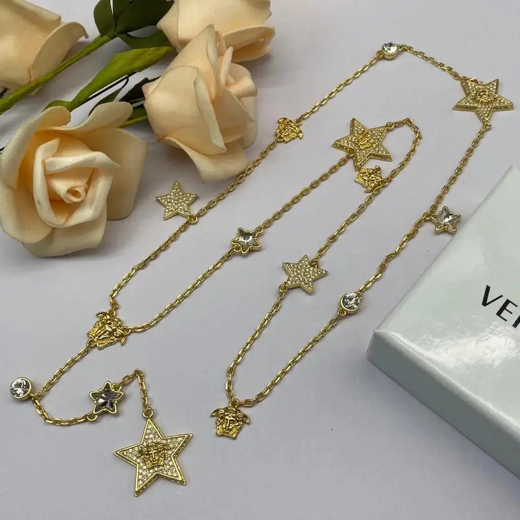 Versace Jewelry | La Medusa Crystal Heart Necklace Set